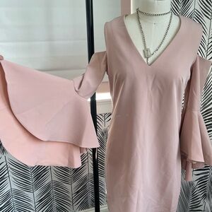 Milly Nicole Cold-Shoulder Bell Sleeve Dress